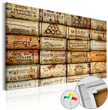 Artgeist Kamštinis paveikslas - Vineyard of Memories [Cork Map]