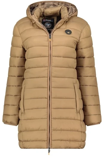 Moteriška ilga striukė Geographical Norway Atikamap, rusvai pilka