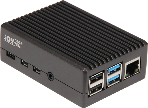 Joy It aliuminio korpusas Raspberry Pi 4 B (juodas (matinis))