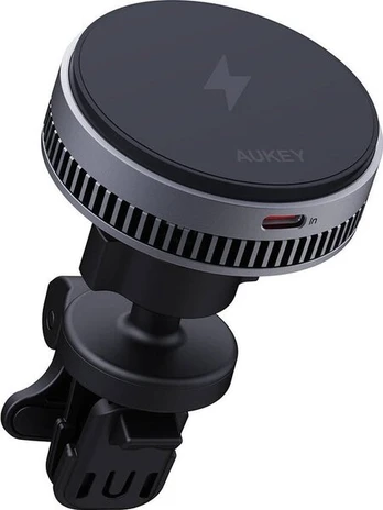 Aukey Hd-mc13a 15w: Magnetinis automobilinis įkroviklis su Qi2