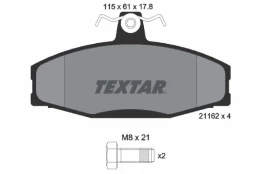 Stabdžių trinkelių rinkinys, diskinis stabdys TEXTAR 2166201 kaina