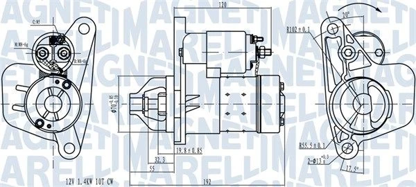 Starteris MAGNETI MARELLI 063721418010