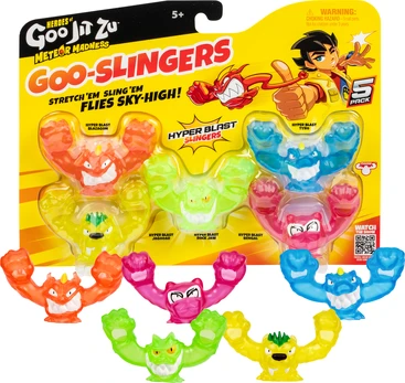 Goo Jit Zu - Meteor Madness Slingers Glow 5PK (43086)