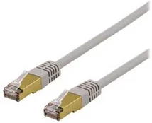 DELTACO - Patchkabel - RJ-45 (han) til RJ-45 (han) - 7 m - SFTP - CAT 6a - halogenfri, formet - grå