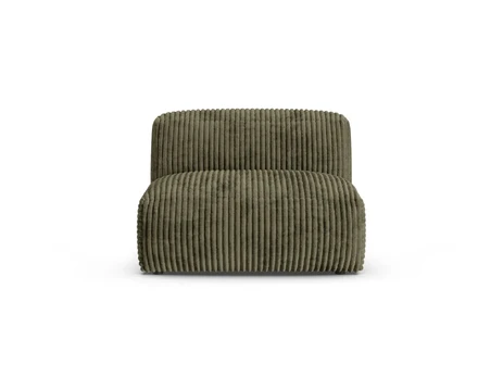 Modul Armless, "Martina", 1 Seat, 120x90x75, Moss Green
