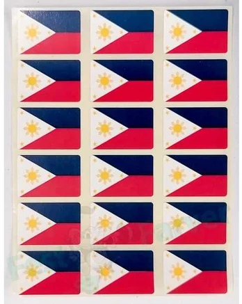 Johnsen Print & Digital Media Filippinerne flag stickers