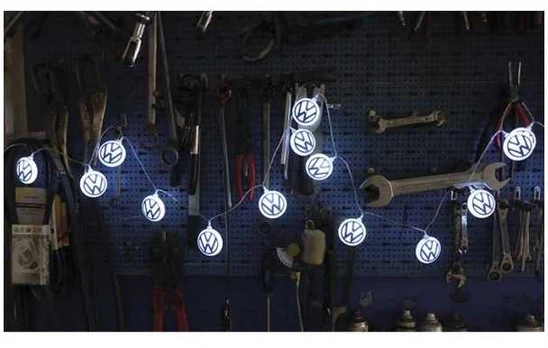 Usorteret Led lyskæde VW Logo, 3 meter