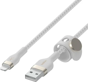 Belkin Flex Lightning/USB-A 2m mfi zetr., baltas CAA010bt2MWH