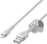 Belkin Flex Lightning/USB-A 2m mfi zetr., baltas CAA010bt2MWH kaina