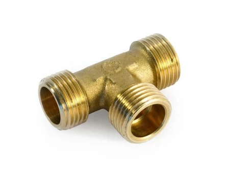 Žalvarinis trišakis GENERAL FITTINGS, 1/2", išor/išor/išor