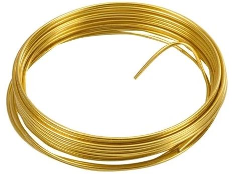 Santex Auksinė metalinė viela, 2 mm