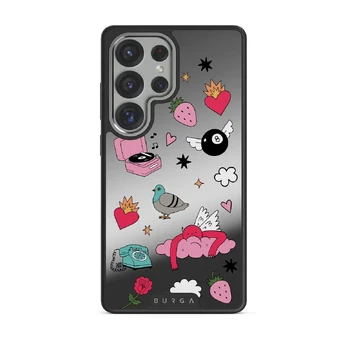 Side Quest - Samsung Galaxy S25 Ultra Case, Elite Mirror Dark (Magnetic) / Silver