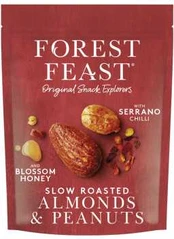 Forest Feast almonds & peanuts with honey and chilli, 120 g