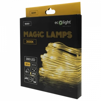 Eco Light Magiczne lampki 300 led 3000k 30m dc5v