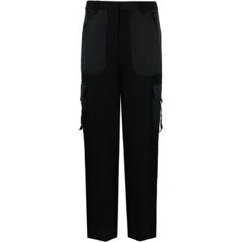 Laisvalaikio kelnės moterims, Juoda, Satin cargo trousers