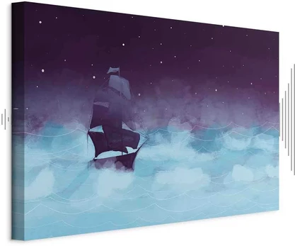 Artgeist Paveikslas - Night Waves (1 Part) Wide - Third Variant