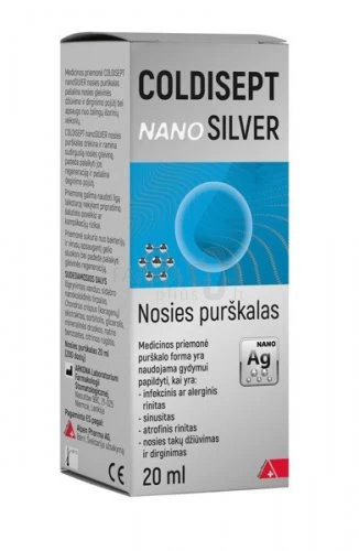COLDISEPT nanoSilver nosies purškalas 20ml