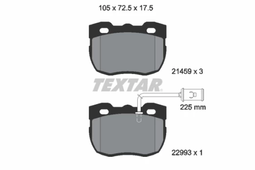 TEXTAR 2145905 Brake pad set