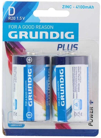 Grundig - Cinko baterija D / R20 1.5V 4100mah 2 vnt.