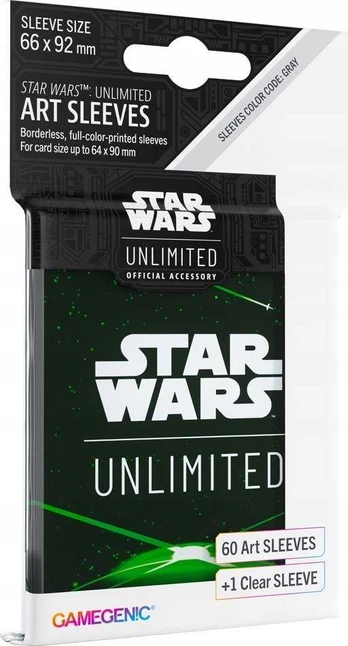 Gamegenic Gamegenic: Star Wars Unlimited - Art Sleeves - Card Back Žalias