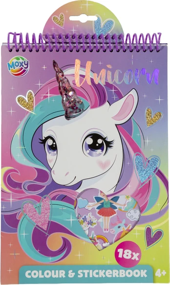 Moxy - Colouring & Stickerbook - Unicorn