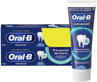 Oral-B TARTAR PREVENTION toothpaste 2 x 75 ml
