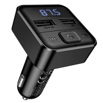 Oem Borofone Transmitter FM BC63 Selecto MP3, Bluetooth - 2xUSB - juodas