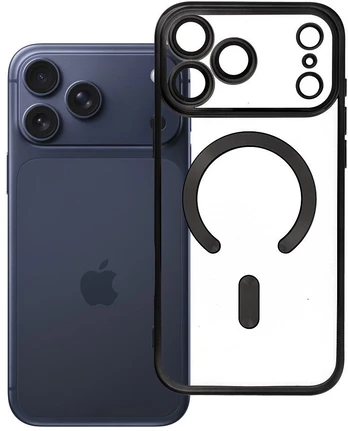 Dėklas Oem Case for iPhone 17 Pro Max / 18 Pro Max Electro Mag Cover compatible with MagSafe juodas