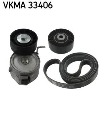 V formos rumbuotas diržas, komplektas SKF VKMA 33406