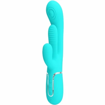 Pretty Love Shania BW-500041-1 Blue Silicone Triple Function Device