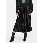 ONLY Plisuotas sijonas Lyon 15330727 Juoda Regular Fit