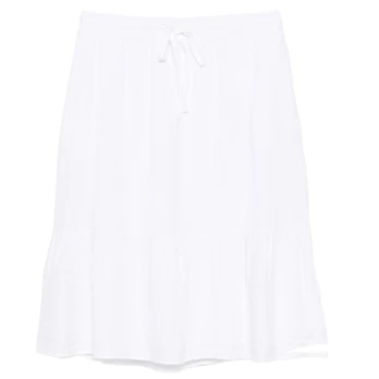 Midi sijonas moterims, Balta, S/l grommet stack lo