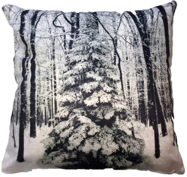 MCU Vinter juletræ pudebetræk 43 x 43 cm