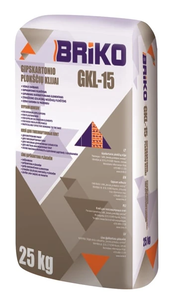 Klijai Briko GKL-15, remontinis, 25 kg