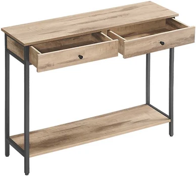 Konsolinis staliukas su 2 stalčiais 30x100x80 cm