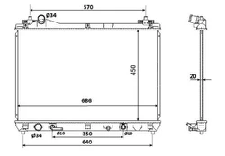 Variklio radiatorius NRF NRF 53702