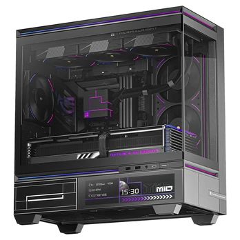 Thermalright TL-M10 Vision (Juodas) Kompiuterio Korpusas