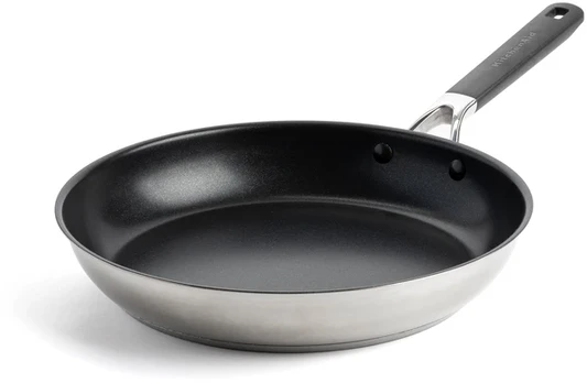 Kitchenaid - KA-Classic Stainless Steel OpenFrypan - Silver - 30 cm