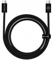 Juodas USB-C - USB-C PD 60W 3A 300cm laidas "Blavec Cable Candy Braided"