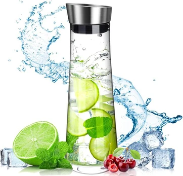 Stiklinis ąsotis su dangteliu, 1.5 L