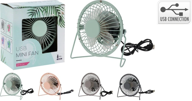 Stalinis ventiliatorius, 135 x 110 x 150 mm, USB jungtis