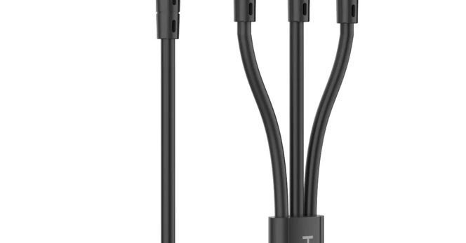 USB-A - micro USB/Type C/iPhone įkrovimo laidas HAVIT DOT 6131, 1m