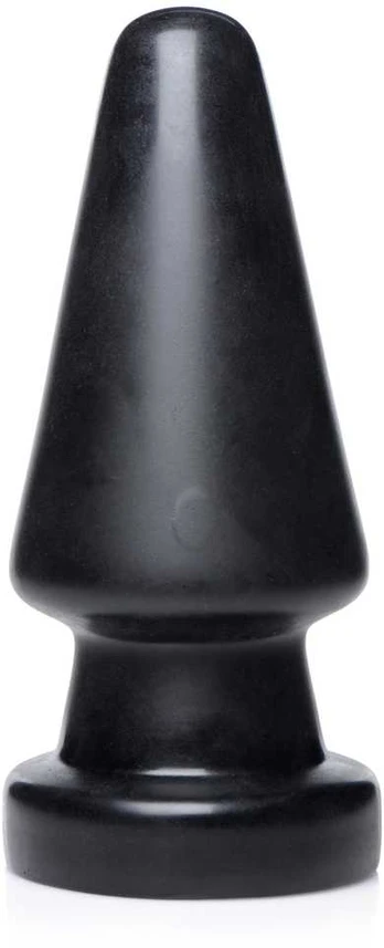 XR Brands Ass Max Large Silicone Plug - Juodas, Heavy Duty, 3-Inch Plotis