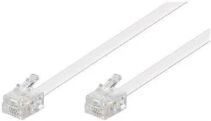 MicroConnect ModularCable RJ11 6P/4C 15m Baltas