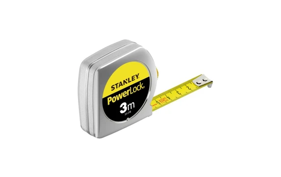 Stanley 332180 Išmatuoti 3 m / 12,7 mm Powerlock, metalinis korpusas [K]