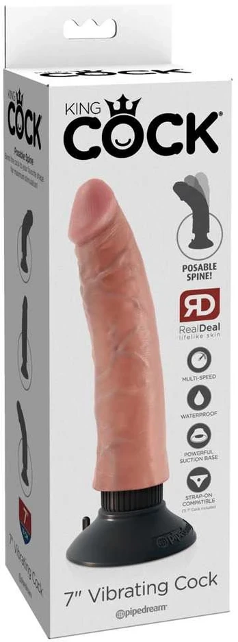 Vibruojantis dildo KING COCK 7