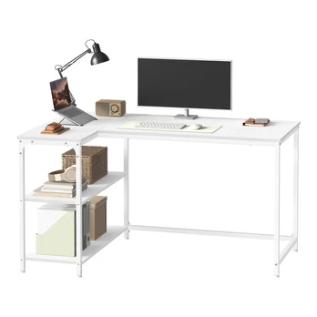 Kampinis Stalas 120x80x76 cm Baltas Medis ir Plienas