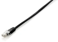 Equip Patchkabel Cat6 U/UTP 2xRJ45 10.00m juodas Polybeutel kaina