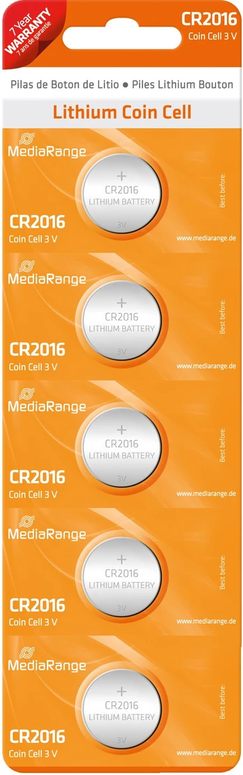 MediaRange Bateria CR2016 5szt.