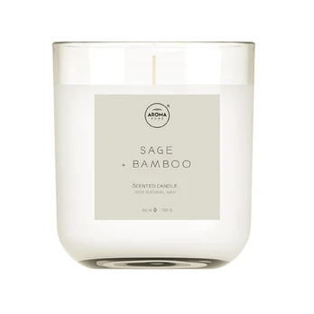 AROMA HOME SIMPLICITY SAGE & BAMBOO kvapni žvakė, 150 g